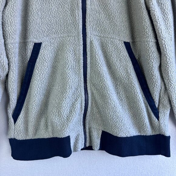 Patagonia Jacket Mens Medium Oatmeal Gray Shearling Zip Camping Outdoors Active - Picture 4 of 12